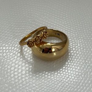 Madewell gold rings